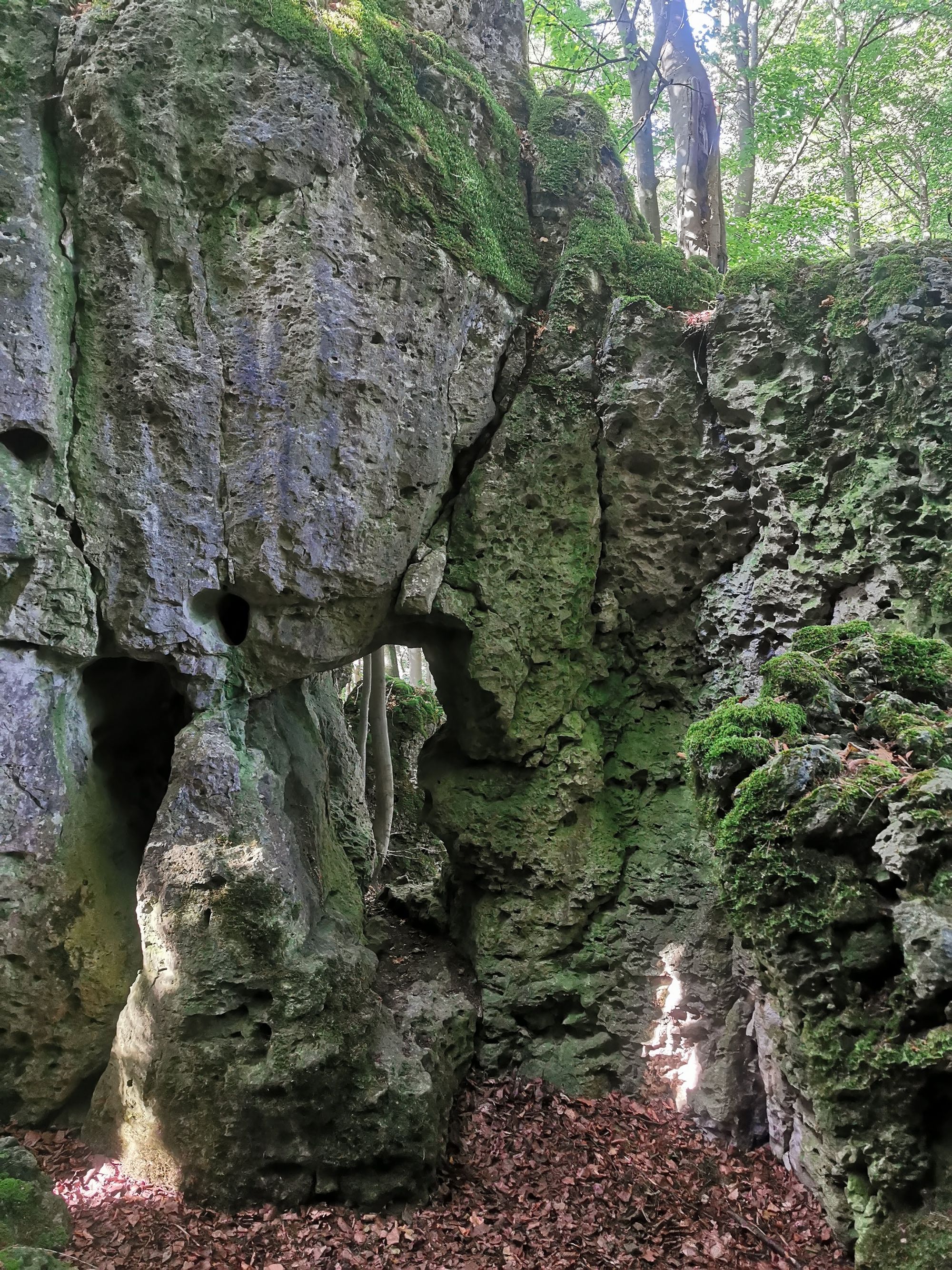 Obertrubach Rundwanderung der Felstunnel