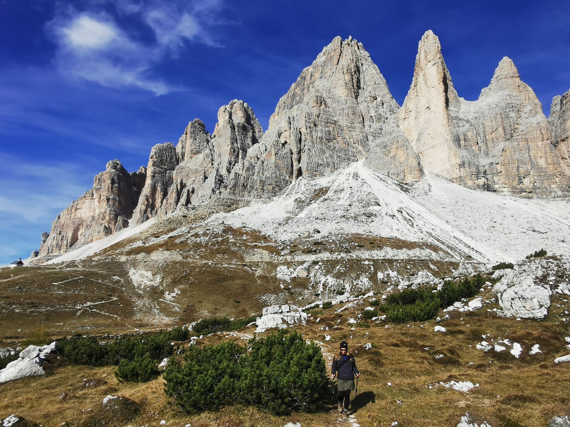 Um die Drei Zinnen in den Dolomiten wandern