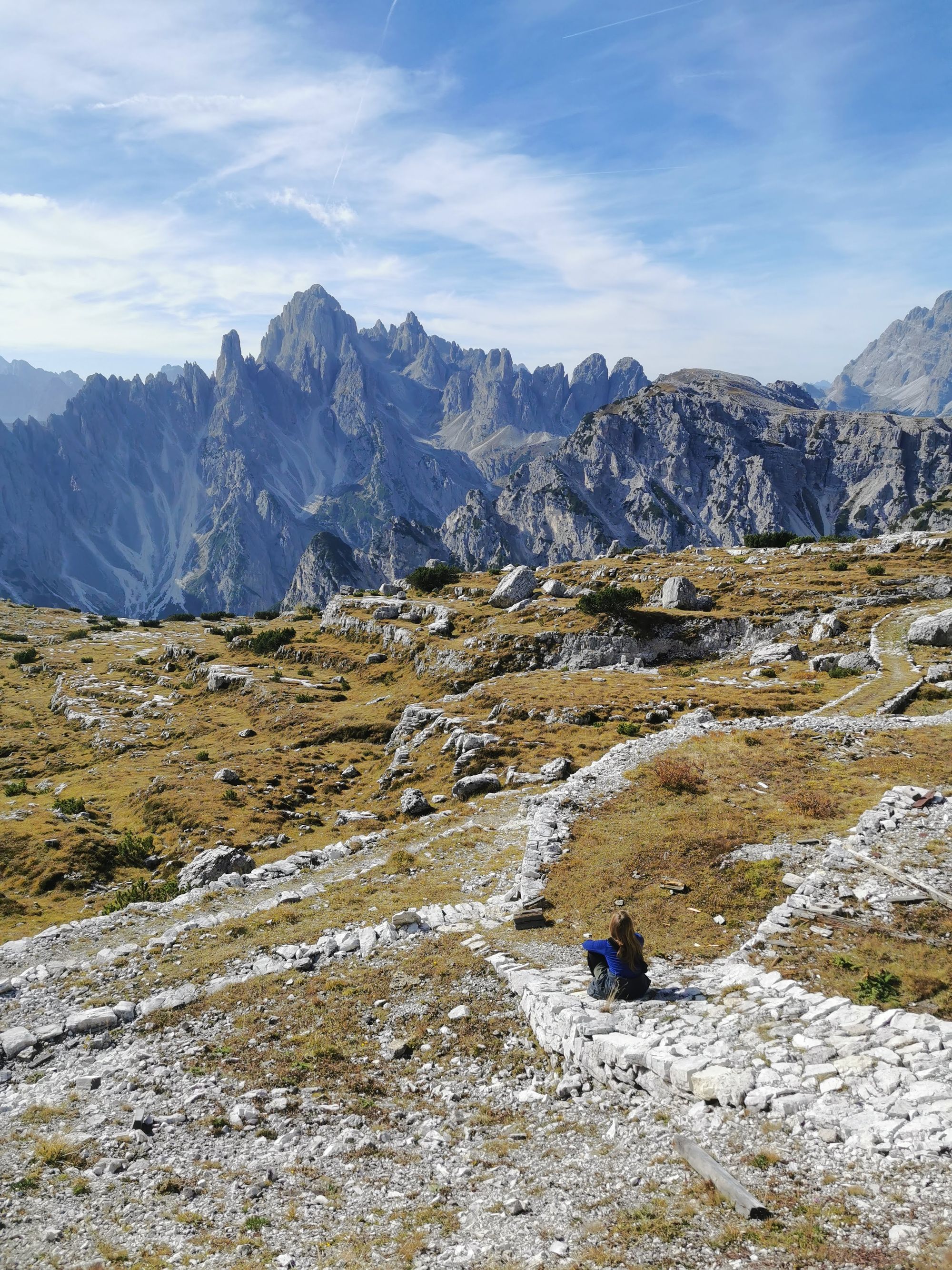 Um die Drei Zinnen in den Dolomiten wandern