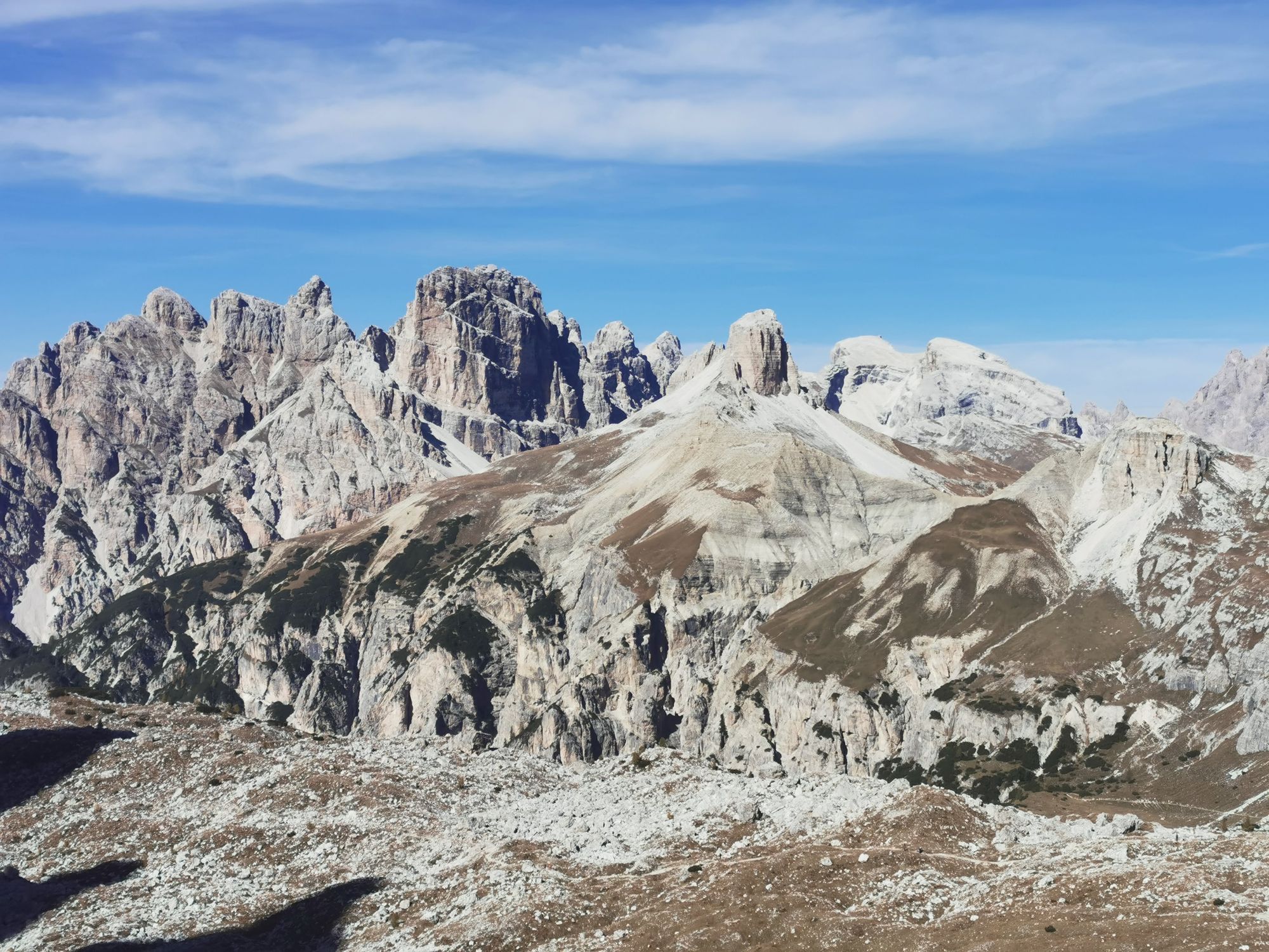 Um die Drei Zinnen in den Dolomiten wandern