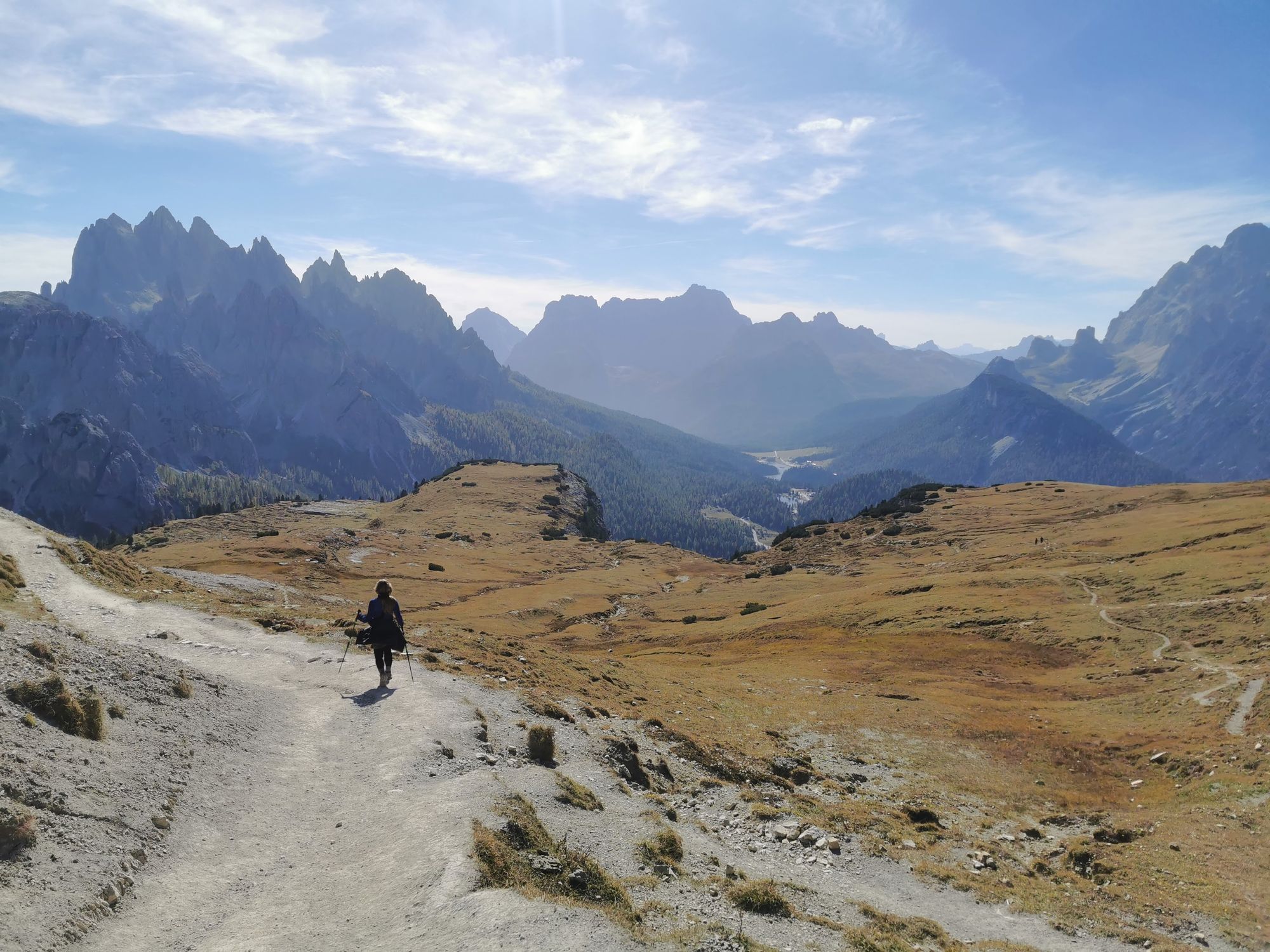 Um die Drei Zinnen in den Dolomiten wandern